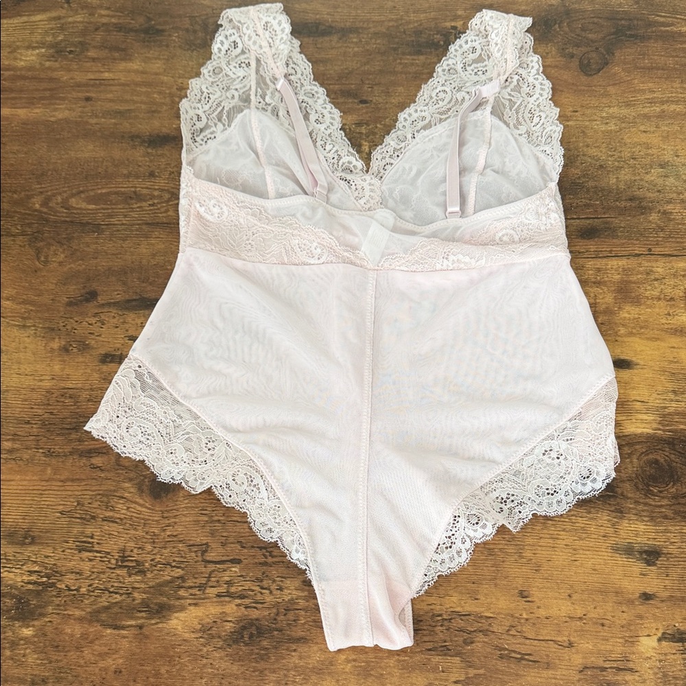 Adrienne Vittadini Pink Lace Chemise - Picture 4 of 6